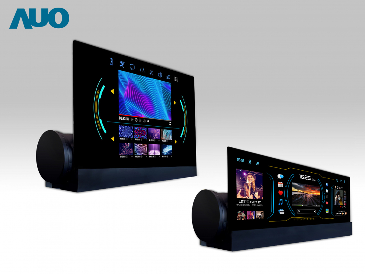 友達14.6吋可捲式Micro LED面板，導入車內資訊、影音娛樂及駕駛安全系統，翻轉智慧移動場域