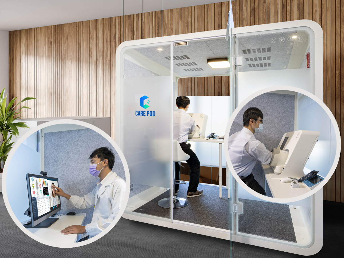 达擎于医疗科技展中展出＂远距诊疗舱＂，以因应医疗数字化及社会高龄化趋势下、复诊及慢性病患等族群对于远距看诊需求逐渐升高所推出的创新整合方案。多功能合一、高隐私性的远距诊疗舱可根据病患端与医师端的不同需求，提供弹性化及客制化功能，节省医生和病患的精力及时间